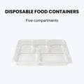5 Compartment Disposable Food Container