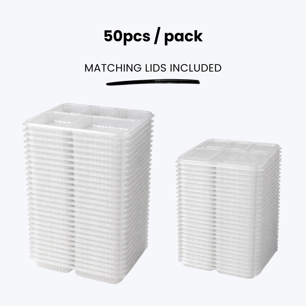 5 Compartment Disposable Food Container