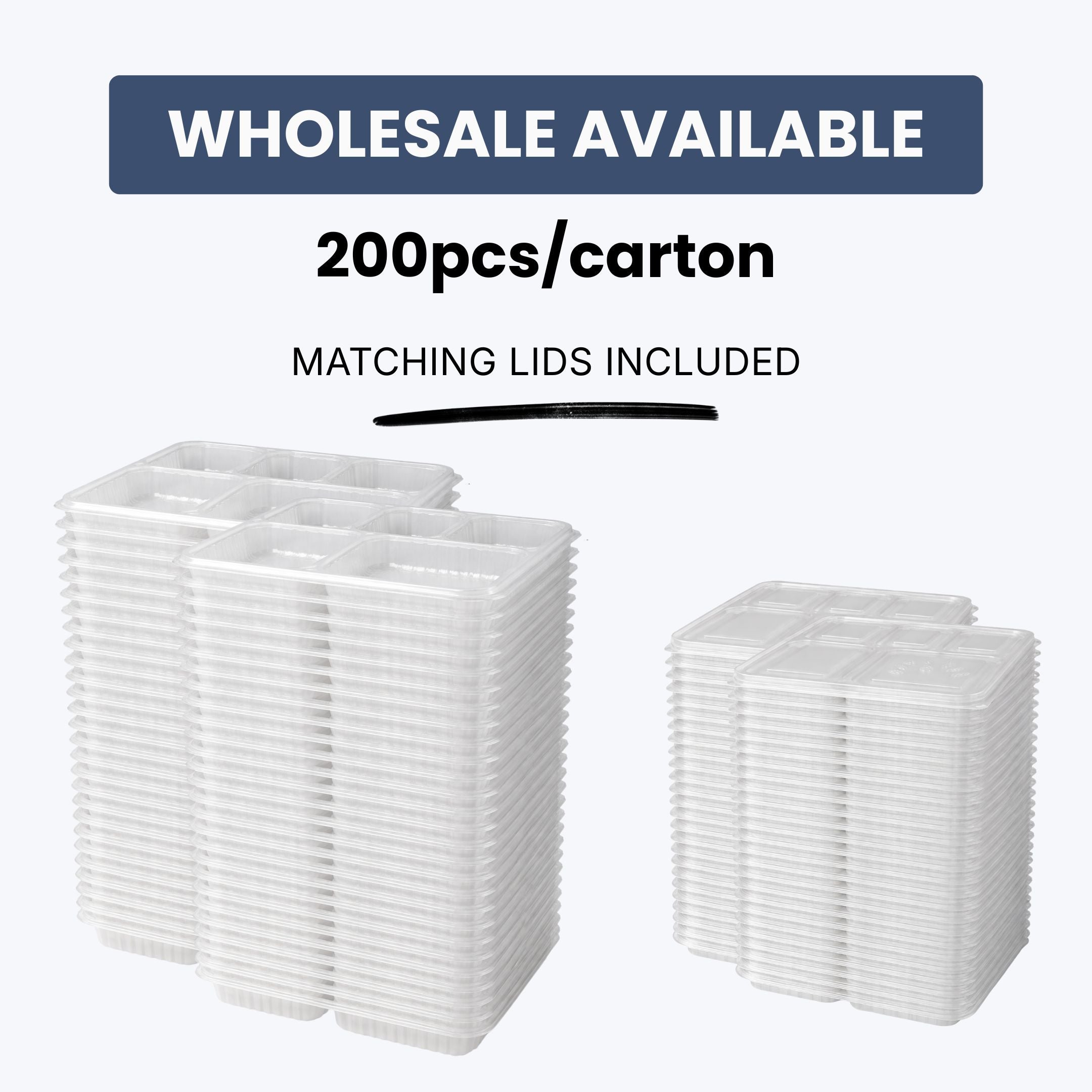 5 Compartment Disposable Food Container