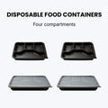 Four Compartment Disposable Food Container