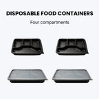 Four Compartment Disposable Food Container