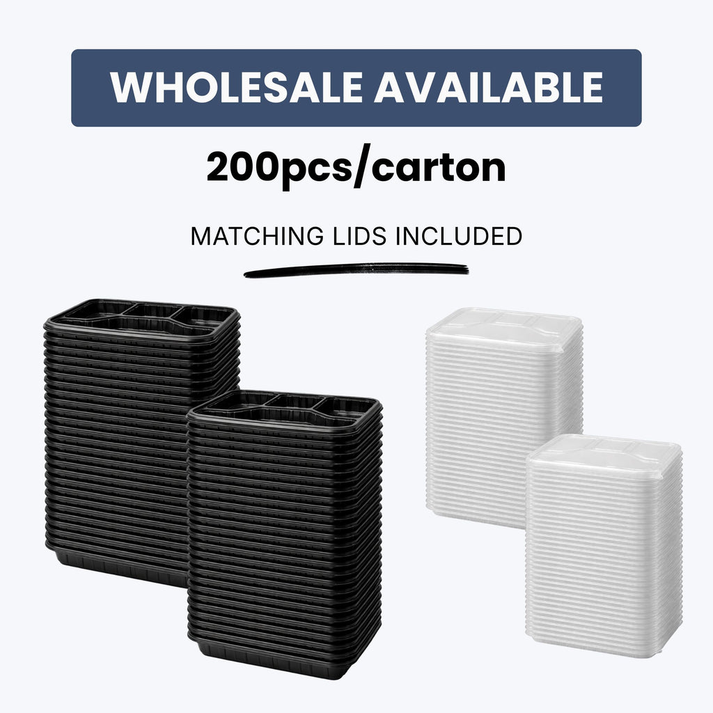 Four Compartment Disposable Food Container