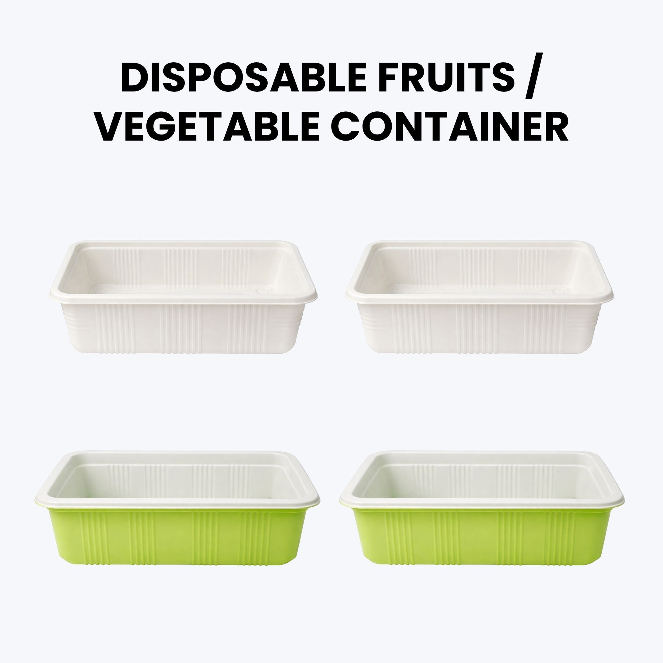 Disposable Fruits/Vegetables Container | Set of 50pcs