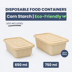 Corn Starch Disposable Food Container