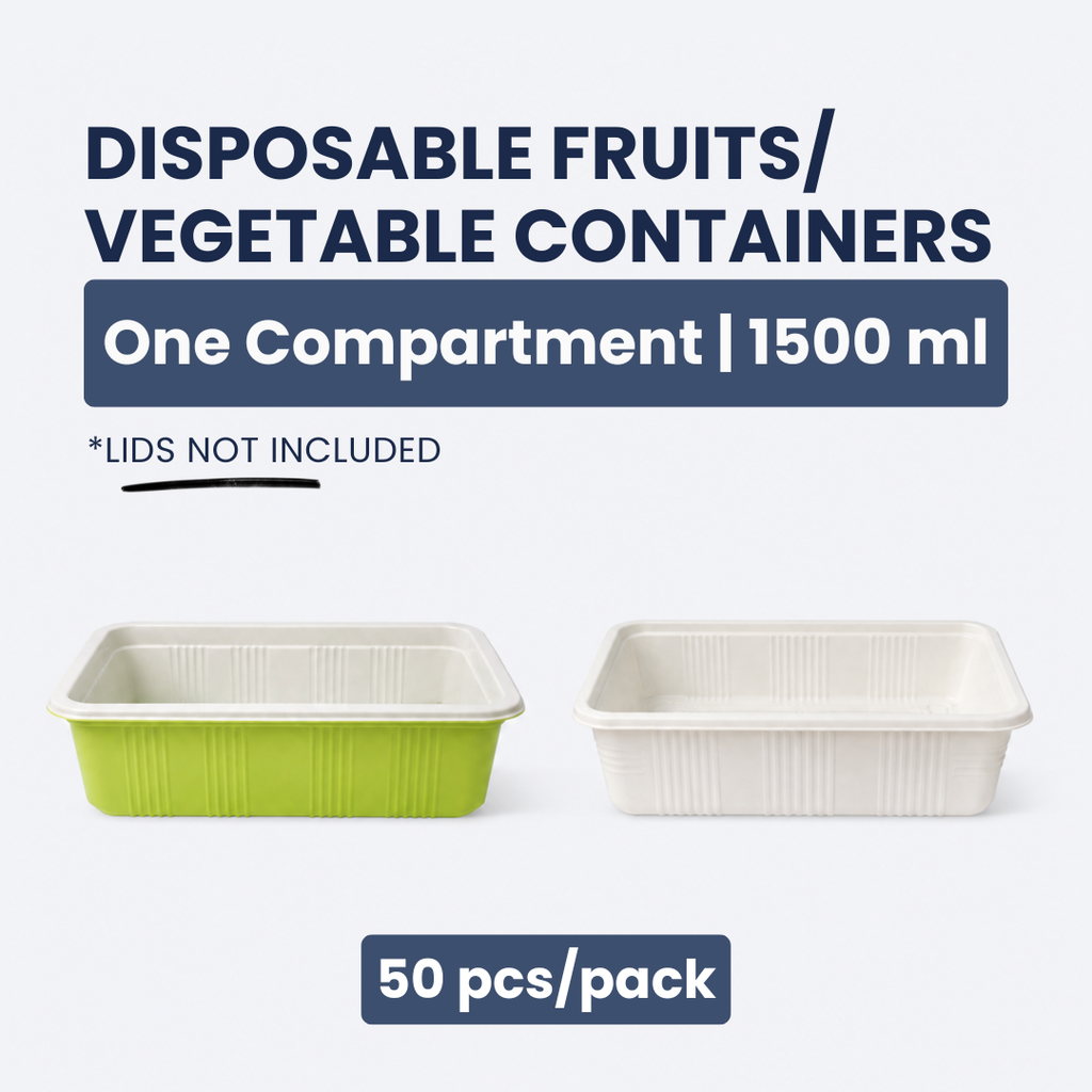 Disposable Fruits/Vegetables Container | Set of 50pcs