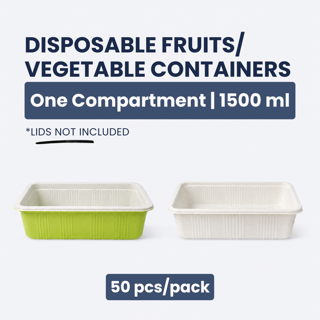 Disposable Fruits/Vegetables Container | Set of 50pcs
