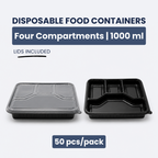Four Compartment Disposable Food Container