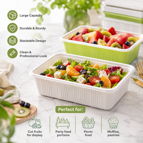 Disposable Fruits/Vegetables Container | Set of 50pcs