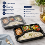 Four Compartment Disposable Food Container