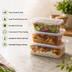 Disposable Rectangle Food Container | Set of 10pcs