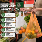 Plastic Shopping Bags | 25pcs