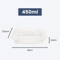 Disposable Rectangle Food Container | Set of 10pcs
