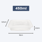 Disposable Rectangle Food Container | Set of 10pcs