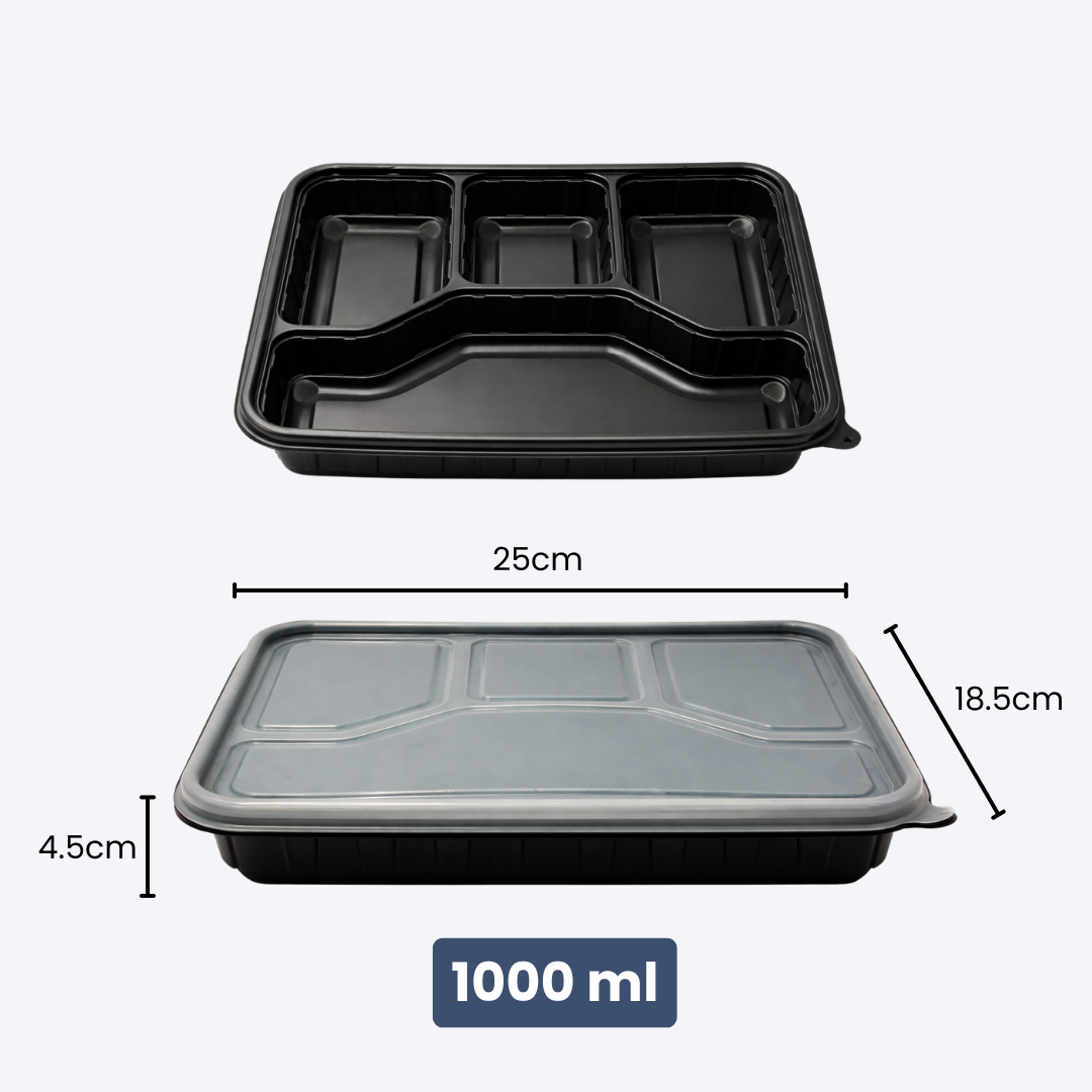 Four Compartment Disposable Food Container