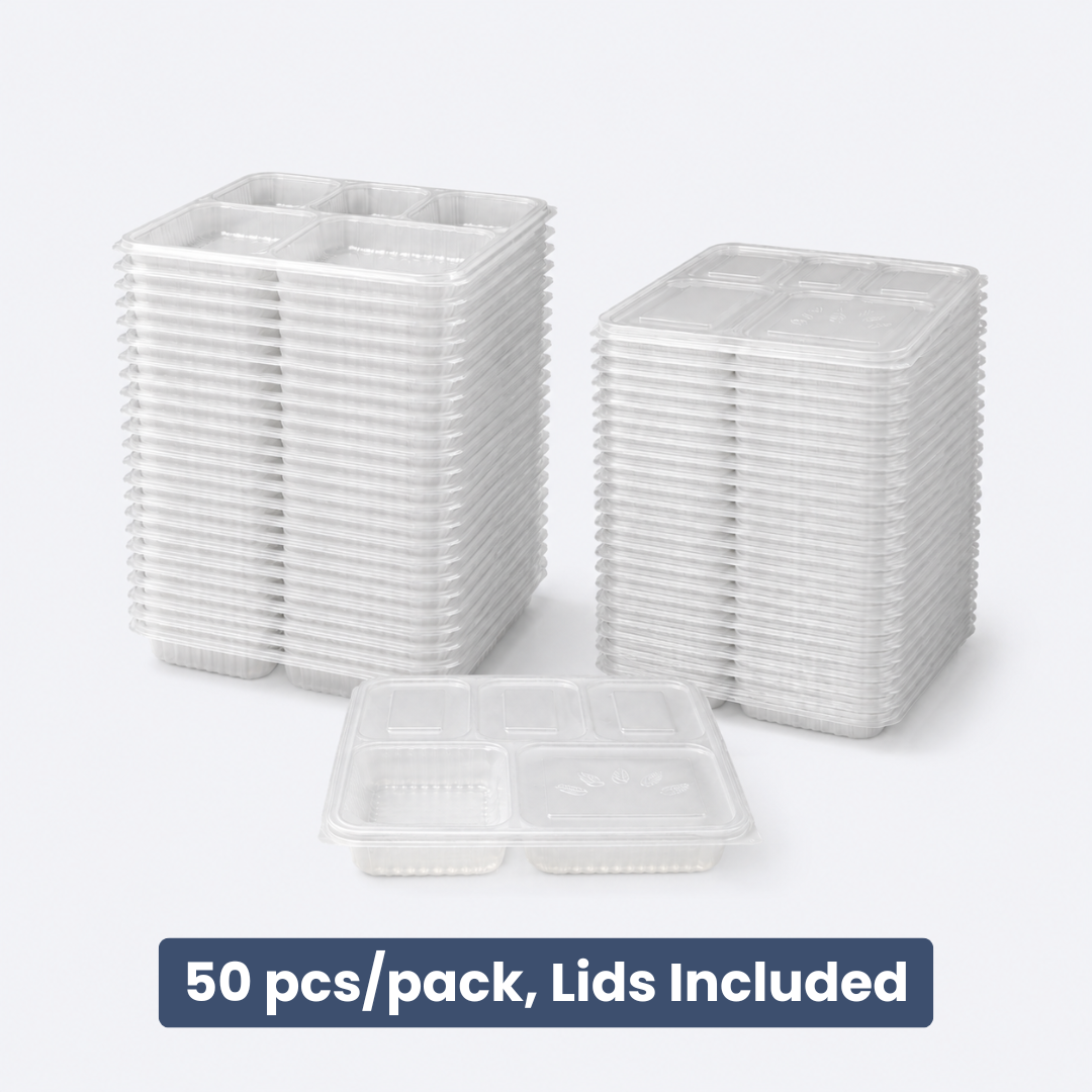 5 Compartment Disposable Food Container
