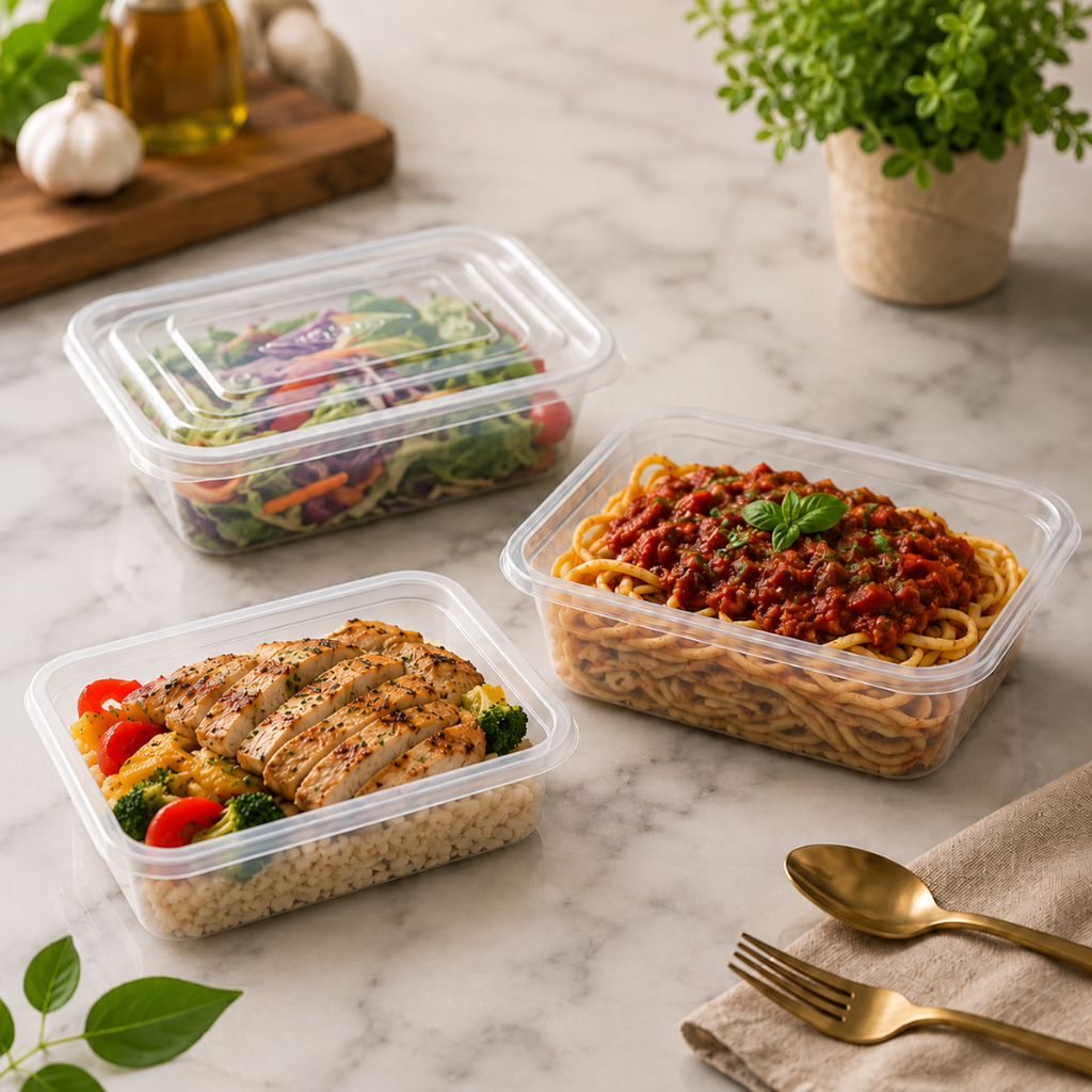 Disposable Rectangle Food Container | Set of 10pcs