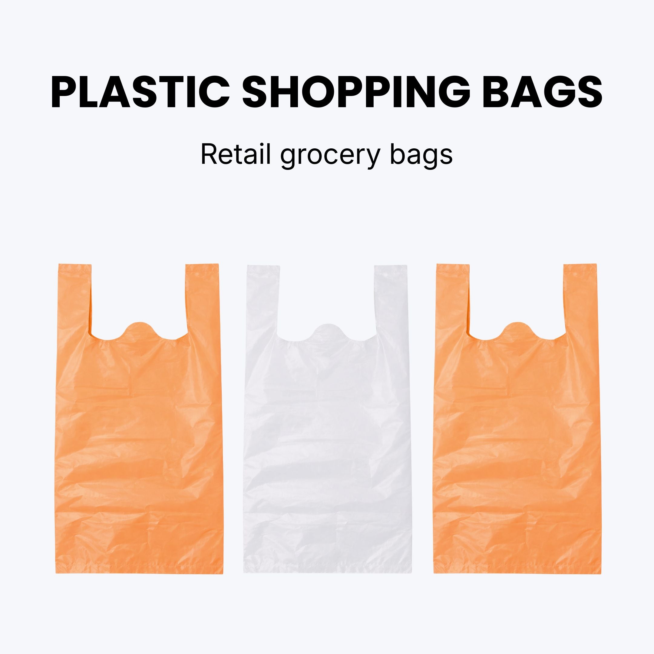 Plastic Shopping Bags | 25pcs