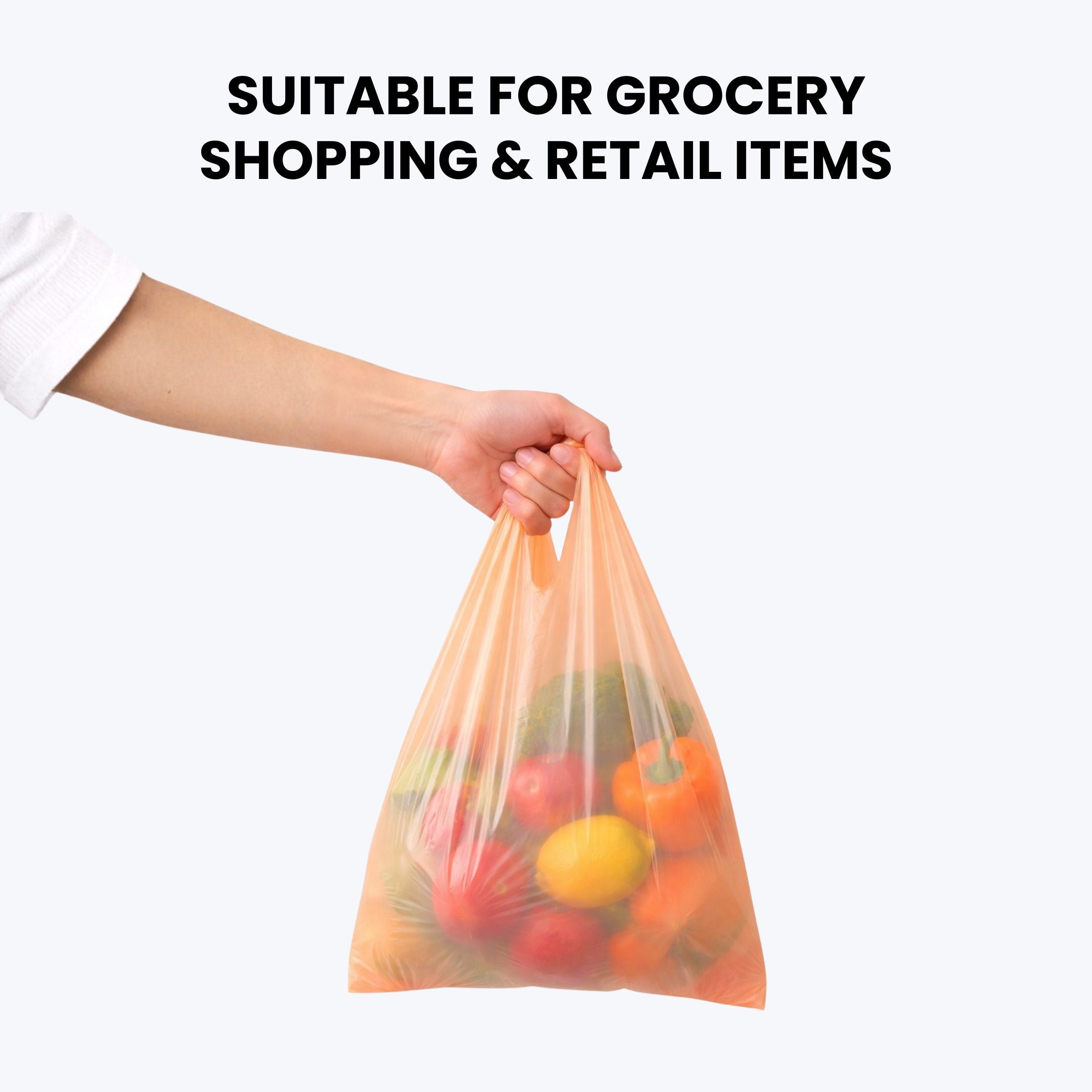 Plastic Shopping Bags | 25pcs