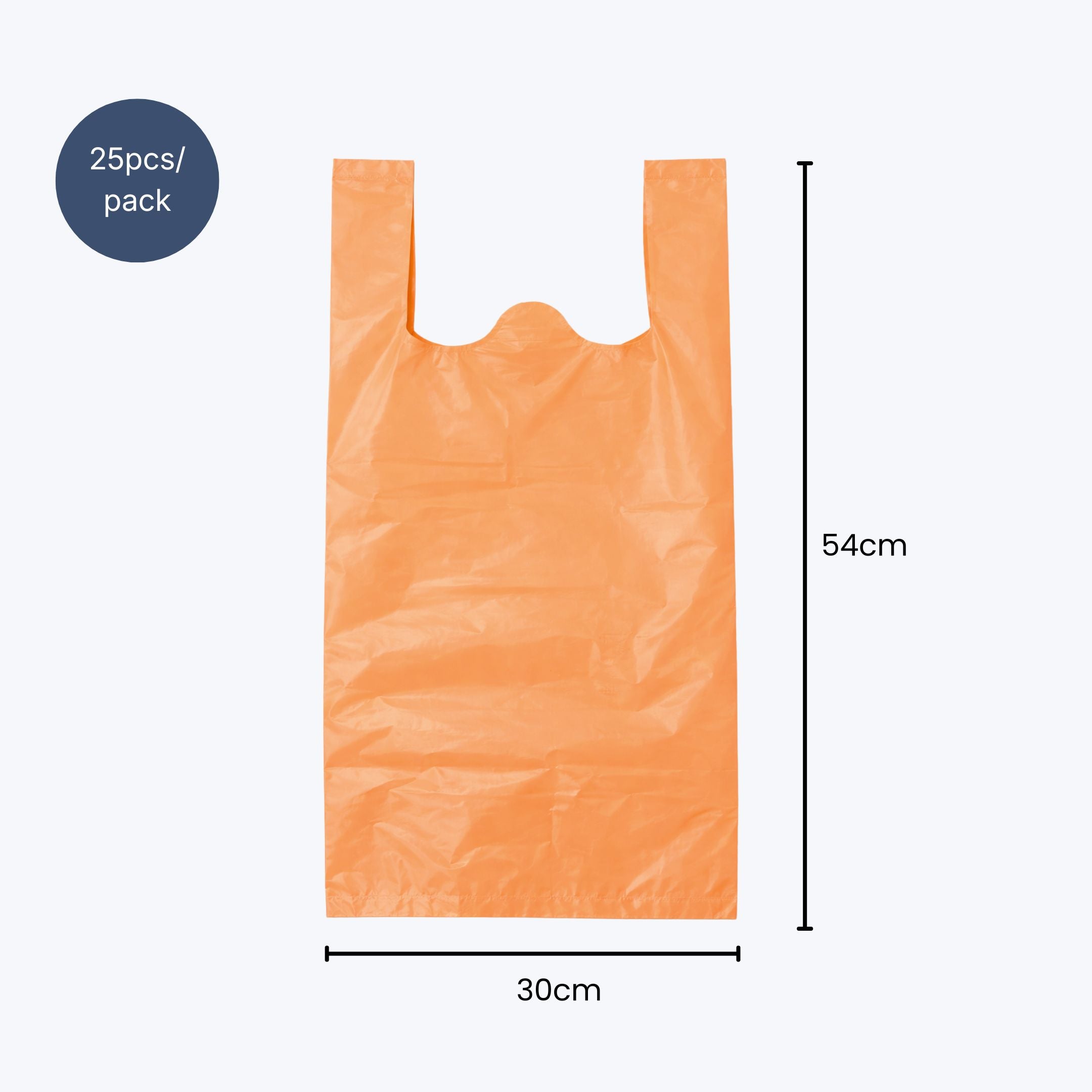 Plastic Shopping Bags | 25pcs
