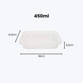 Disposable Rectangle Food Container | Set of 10pcs