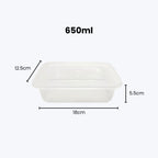 Disposable Rectangle Food Container | Set of 10pcs